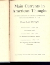 MAIN CURRENTS IN AMERICAN THOUGHT