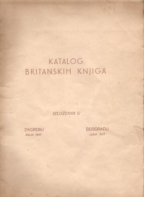 Katalog britanskih knjiga izloženih u Zagrebu i Beogradu 1947