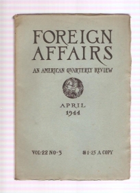 Foreign Affairs  april 1944 