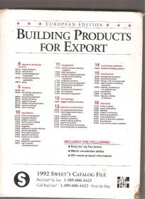 Building products for export 1992 Sweat s catalog File