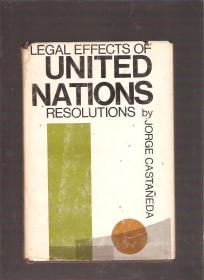 Legal Effects of United Nations Resolutions  