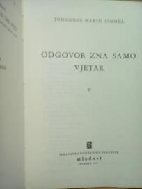 ODGOVOR ZNA SAMO VJETAR II