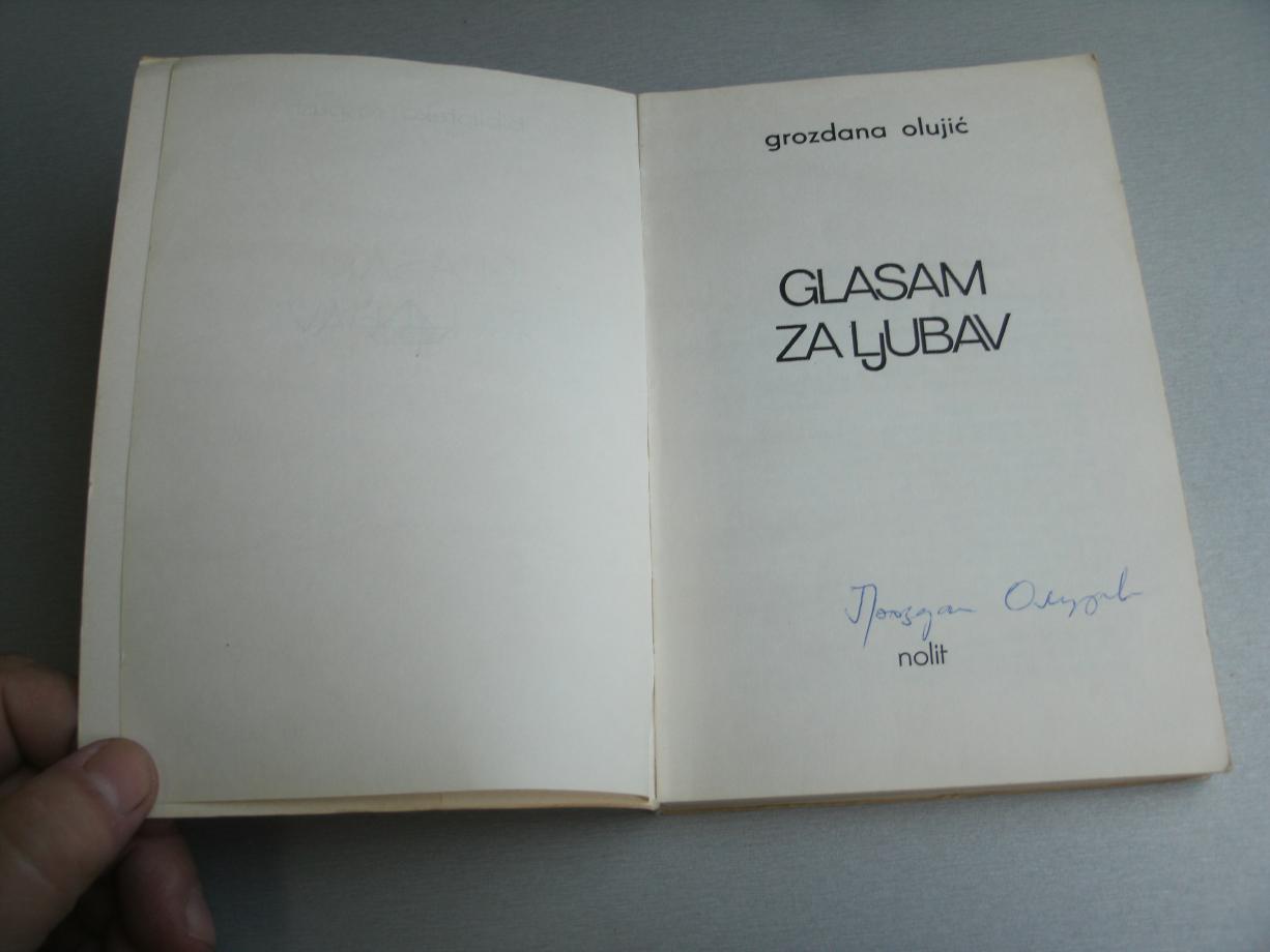 Glasam Za Ljubav - Grozdana Olujić: Knjiga | KorisnaKnjiga.com