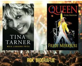 Rok biografije – Komplet ,Tina Tarner ,Queen – Fredi Merkjuri
