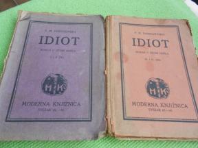 Idiot 1. 2. 3. i 4. deo (dve knjige) - Moderna knjižnica 192*.