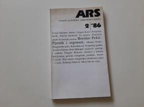 ARS časopis za kulturu, umjetnost i nauku br. 2-1986